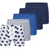 Schiesser Jungen Shorts 5er Pack - Unterhose, Pants, uni/gemustert, 98-140
