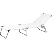 Fiam Dreibeinliege Amigo weiß, Designer Francesco Favagrossa, 60x28 cm
