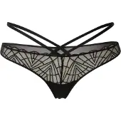 Triumph String "That Night In Vegas" Spitz, mit Mesh-Rückseite, Bänderdetails, elegante Passform