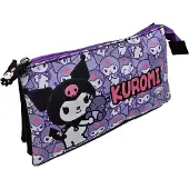 Sanrio Manenti Manenti Hello Kitty Kuromi 3-fach Federmäppchen Lila Lila One Size