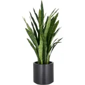 Creativ Green Kunstpflanze "Sansevieria zeylanica" im eleganten Topf