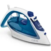 Calor FV5751C0, Trocken- & Dampfbügeleisen, Durilium Airglide Bügelsohle, 2 m, 45 g/min, Blau, Weiß, 0,27 l