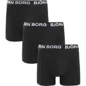 Björn Borg Boxers Cotton Stretch 3er Pack Schwarz - XL