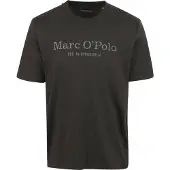 Marc O'Polo T-Shirt , Herren, Gr. M (50), grau (twentyfour grau), Jersey, Obermaterial: 100% Baumwolle, Basic, Rundhals, Shirts T-Shirt, klassisches Logo-T-Shirt