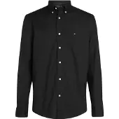 Tommy Hilfiger Poplin Hemd Flex Schwarz