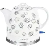 Concept RK0010, 0,8 l, 1000 W, Weiß, Keramik, Wasserstandsanzeige