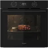 Whirlpool OMK58CU1SB, Medium, Elektrischer Ofen, 71 l, 71 l, Katalytisch, Integriert