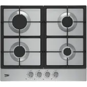 Beko HIAG 64225 SX, Edelstahl, Integriert, Gaskochfeld, Edelstahl, 4 Zone(n), 4 Zone(n)