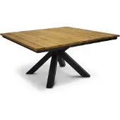 CLEMENTO Liverpool Tisch 150x150 cm Aluminium/Anthrazit