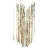 Beliani Outdoor LED Weihnachtsbeleuchtung Mehrfarbig PVC u. Metall 163 cm in Baumform mit Stromanschluss zum Aufstellen Außen Deko Adventsdekoration