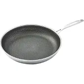 Hensslers | Edelstahlpfanne | 28 cm | Edelstahl | Silberfarben