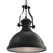 vidaXL Deckenleuchte Schwarz Rund E27