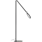 FABAS LUCE Regina - Verstellbare schwarze LED-Stehleuchte aus Metall, H. 135 cm. - Integriertes 9-W-LED-Licht, CCT (3000 K, 4000 K, 5000 K, 6000 K).