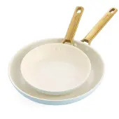 Greenpan Padova Bratpfannen 2 Stück 20 + 26 cm Hellblau