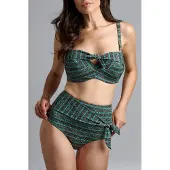 Marlies Dekkers Bebali Ocean Teal Plunge Balcony Bikini Top Größe: 70F | Bikinis Outlet | Damen | Cyan