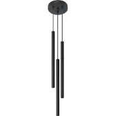 Licht-Erlebnisse Pendelleuchte Schwarz Modern Zylinder 3 flammig Esstisch Wohnzimmer Hängelmape