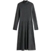 Tommy Hilfiger Strickkleid "SOFT WOOL LS MOCK-NK SWT DRESS" aus reiner Wolle