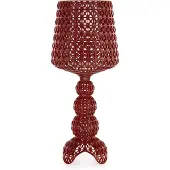 Kartell Mini Kabuki LED-Tischleuchte, dunkelrot, Höhe 70 cm - , Mini Kabuki, dimmbar, Rot, für Wohnzimmer, Kunststoff, Design