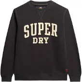 Superdry für Herren. M2014012A Vintage Athletic Sweatshirt schwarz (M), Lässig, Baumwolle, Langarm