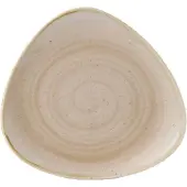 Churchill Livingstone Stonecast Nutmeg Beige Triangel Teller flach 26.5cm