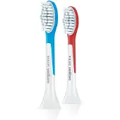 Philips Sonicare For Kids Standard-Bürstenkopf für Schallzahnbürste HX6042/05, 2 Stück(e), Blau, Rot, Weiß, Sonicare for Kids