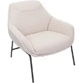 MCW Lounge-Sessel -J77, Cocktailsessel Sessel, Bouclé Stoff Metall
