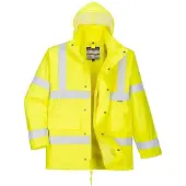 Portwest 4 in 1 Warnschutzjacke S468" 300D Industrie Warnschutzkleidung - Gelb XL"