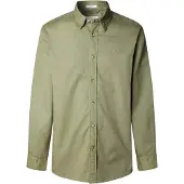 Pepe Jeans für Herren. PM3090843 Charly grünes Hemd (M), Blau, Lässig, Baumwolle, Langarm