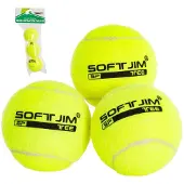 Softee Tennis Training Tennisballtasche Gelb 3 Balls Gelb 3 Balls