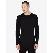 Armani Exchange für Herren. 8NZM77ZJA5Z1200 Maglia-Pullover schwarz (L), Lässig, Baumwolle, Recycelte Baumwolle