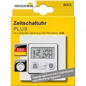SCHELLENBERG Schalter "Plus zur Rollladensteuerung von Rohrmotoren Standard und Plus" 7 Stk. tlg. mit Display und Wandtaster, Unterputzmontage, weiß