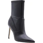 GUESS Schwarze Damen Lederstiefel mit niedrigem Absatz Semmi
