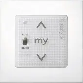 Somfy 1811405 Smoove Uno A/M io Pure inkl. Rahmen - Funkmotorsteuergerät, weiß