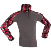 Invadergear Flannel Combat Langarm-t-shirt