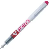 Pilot Einweg-Fllhalter V-Pen, Federbreite: 0,4 mm, pink