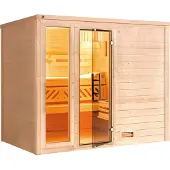 Weka Premium Massivholz-Sauna BERGEN Gr. 3 Sparset 7,5 kW BioS inkl. digitaler Steuerung x B x T x H x 246 x 195 x 205