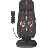 Renpho Shiatsu-Massagesitzauflage "Neck & Back Massager Cushion S BM076" für Tiefenentspannung des Nackens & Rückens -- Wärme & Vibration