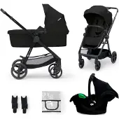 Kinderkraft 3-i-1 NEWLY Kombikinderwagen Travelsystem, Classic Black, Kinderwagen, 2 in 1