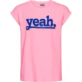 Kidsworld T-Shirt "Sprücheshirt mit überschnittener Schulter" T-Shirt "YEAH" print