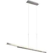 Reality LED-Pendelleuchte - 110 x 150 cm - 2-flammig - Nickelfarben - Metall - höhenverstellbar