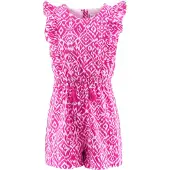 Happy girls Sommerkleid "Jumpsuit", Mädchen, Gr. 104, EURO-Größen, rosa (deep pink), Stoff, 100% Baumwolle, normal, Kleider Sommerkleid