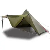 vidaXL Tipi-Familienzelt 8 Personen Olivgrün Wasserdicht