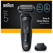 Braun Series 5 52-N1200S, Folienschaber, Schwarz, Tasten, Akku, Lithium-Ion (Li-Ion), Integrierte Batterie