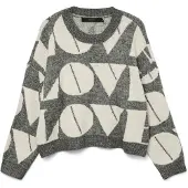 Vero Moda Pullover Love 10331432 Grau Regular Fit
