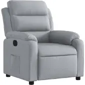 vidaXL Relaxsessel Hellgrau Stoff