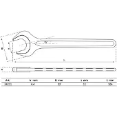 Bgs Einmaulschlüssel DIN 894 SW 11 Mm 34211