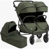 Beemoo BFF60 2 Geschwisterwagen inkl. Liegewanne, Dark Forest, Doppelkinderwagen