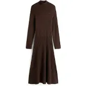 Tommy Hilfiger Strickkleid WW0WW47303 Braun Regular Fit