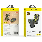 Awei PA-10 10000mAh induktive MagSafe Powerbank schwarz