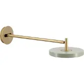 UMAGE Asteria Long LED-Wandlampe, oliv/messing, Stecker - , Asteria Long, dimmbar, Gold / Messing, für Wohnzimmer, Metall, Design